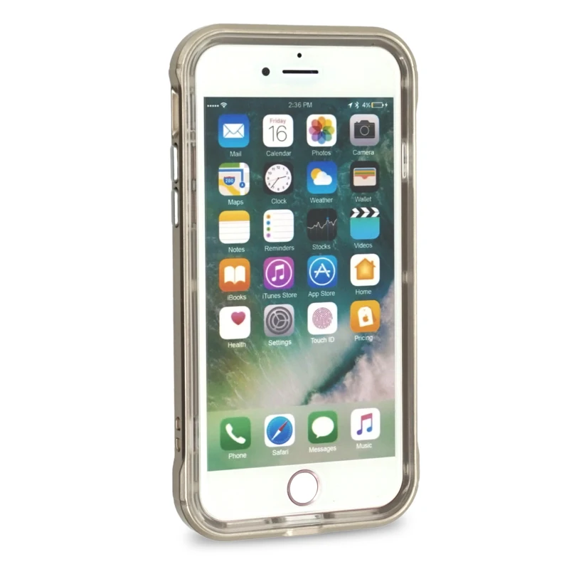 Чехол Portefeuille для iPhone 7 plus, противоударный, PC, TPU, защитный, ударопрочный, роскошный, золотой, чехол для телефона 7 plus, Coque, аксессуары