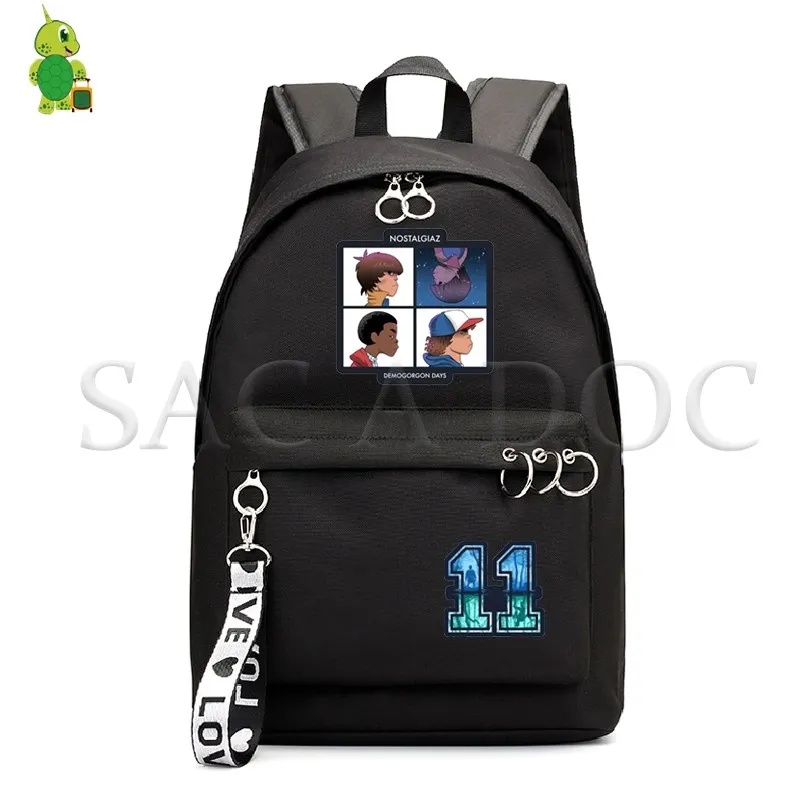 school bag 13 Странные Вещи черный рюкзак модные школьные сумки для девочек студентов колледжа ноутбук рюкзак дорожный рюкзак обратно в школьные сумки - Цвет: school bag 13