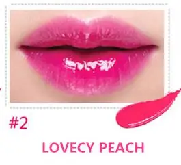 LOVECY PEACH Фирменный блеск для губ с антипригарным покрытием, стойкая водостойкая жидкая губная помада, красивый тинт для губ, волшебные Румяна для губ, румяна, лосьон - Цвет: LOVECY PEACH