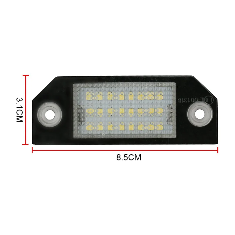 2 шт. светодиодсветодиодный лампы для заднего номерного знака Ford Focus MK2 2003 2004 2005 2006