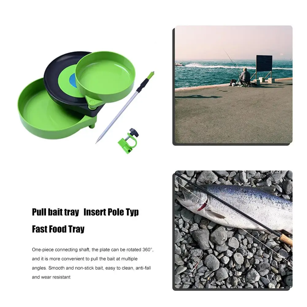 Уличный магнитный мини лоток для приманки пластиковая пластина рыболовные