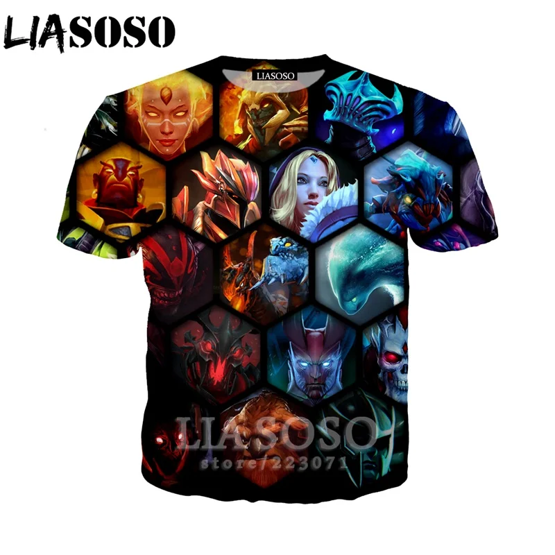 LIASOSO Новый Модный свитшот с 3D принтом для мужчин и женщин видеоигра Dota 2 футболка