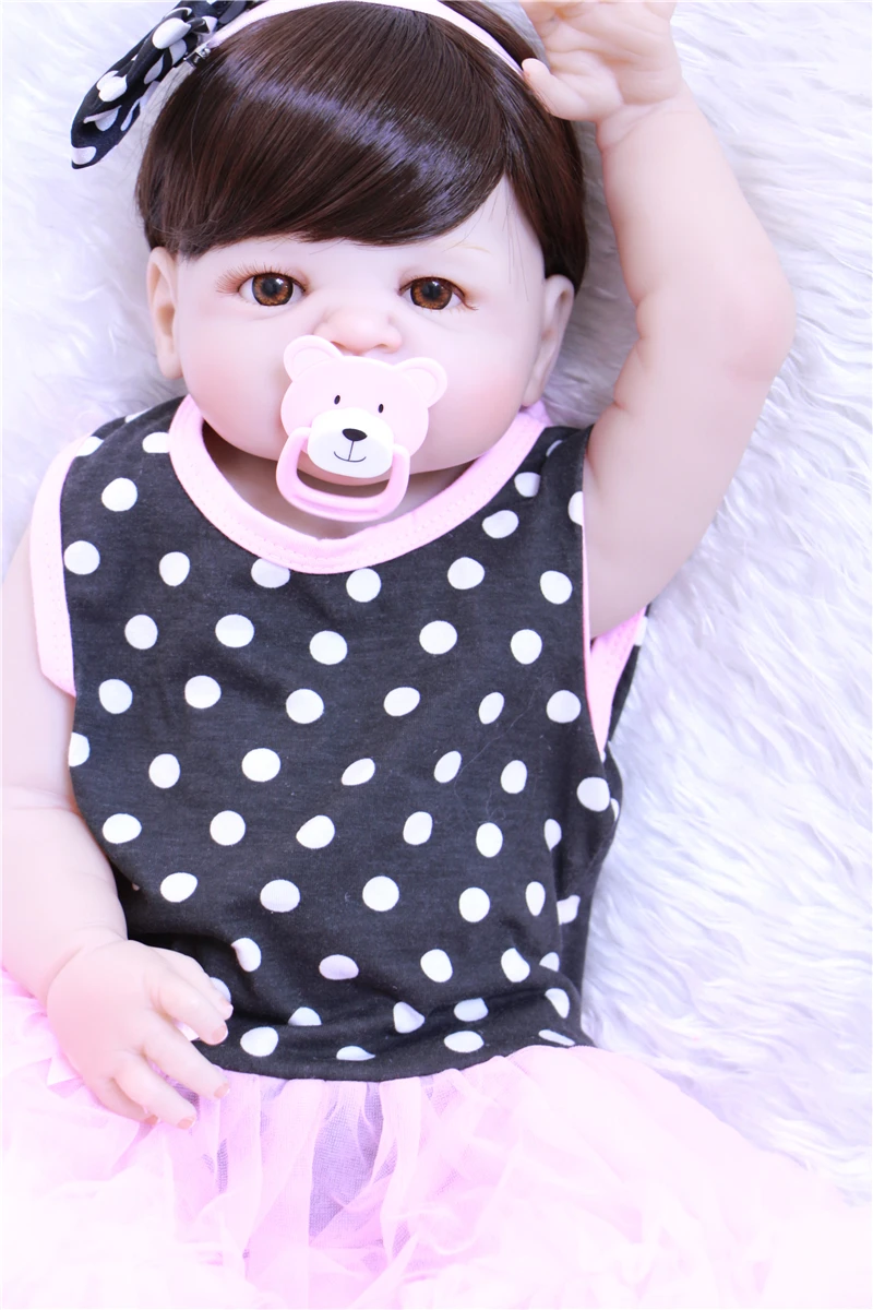Кукла reborn для девочек 55 см силиконовая ручная работа|reborn girl|doll rebornreborn baby doll |