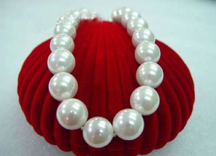 

BIG 20mm AAA south sea white shell pearl necklace 18