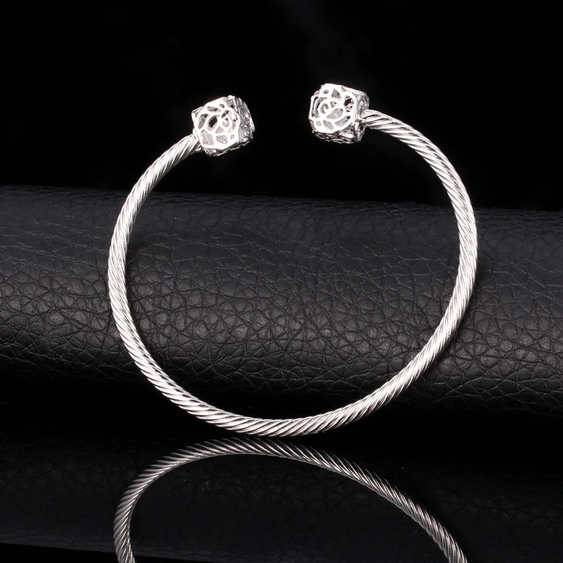 U7 Роза Браслет Ювелирных Изделий Женщины Подарок Platinum Позолоченный Роскошные