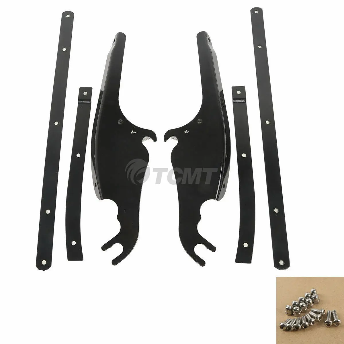 Лобовое стекло мотоцикла Монтажный кронштейн комплект для Harley FL Softail тонкий Fat Boy Deluxe FLS FLST FLSTC FLSTF