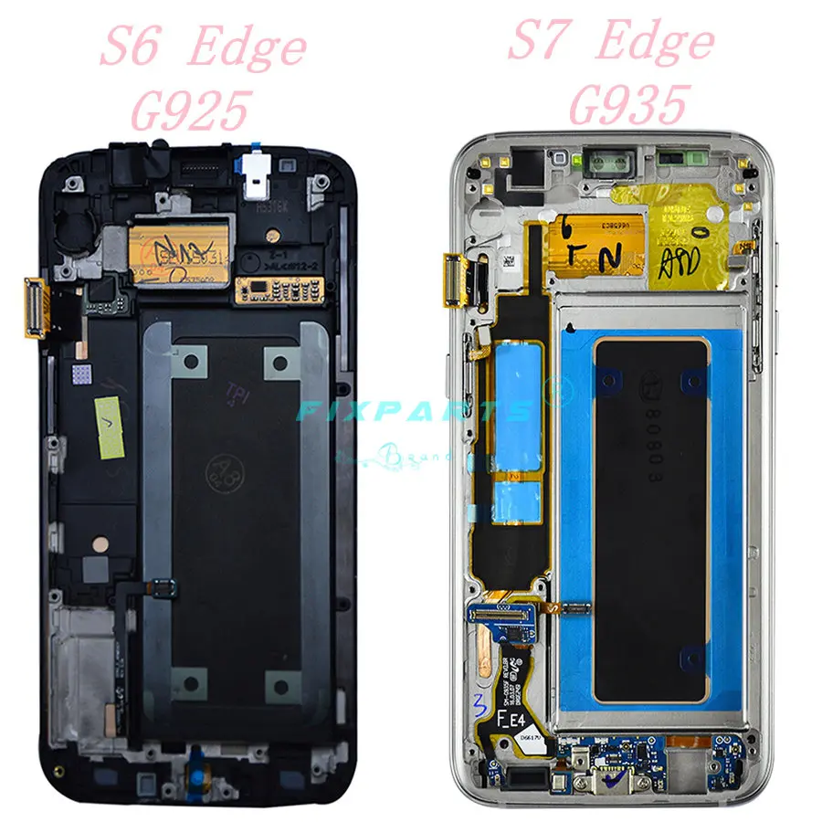 100% протестированный для SAMSUNG S6 edge G925 ЖК дисплей сенсорный экран дигитайзер сборка