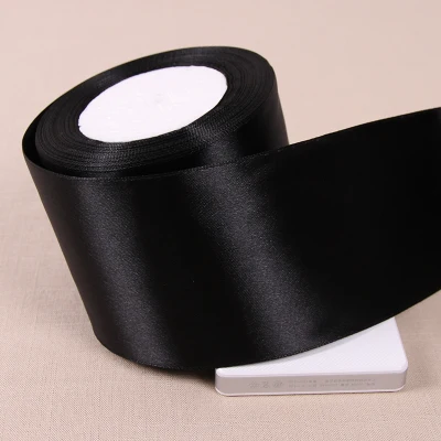 Черная шелковая атласная лента золотое украшение для свадебной вечеринки