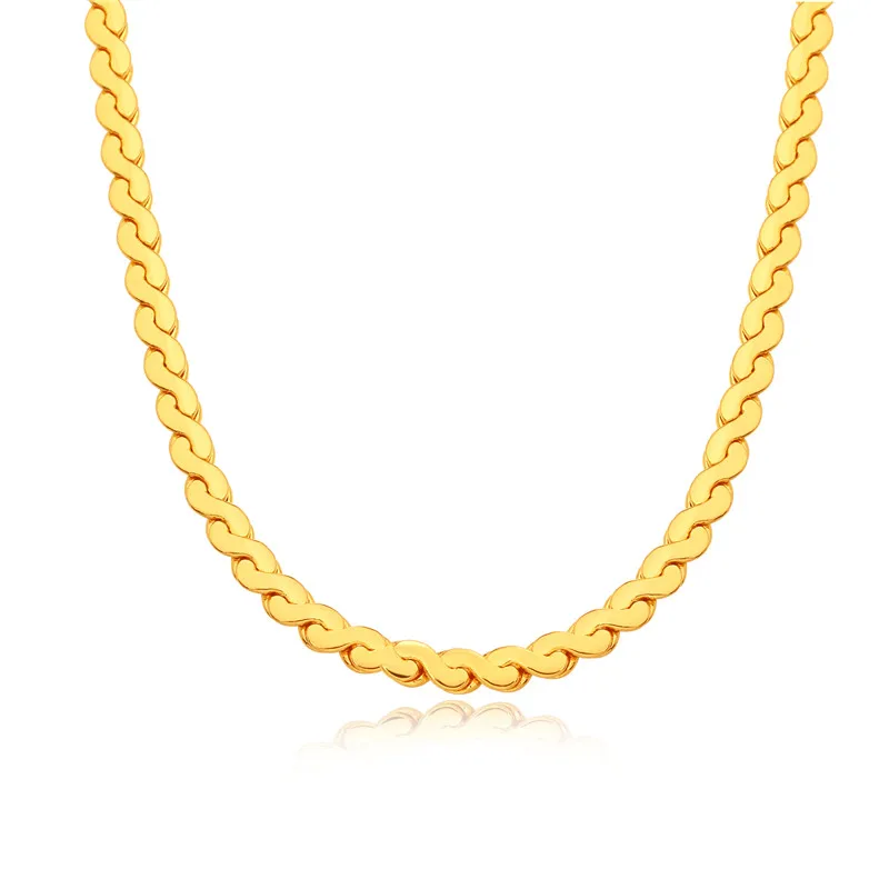 BRZHA Necklace Long/Choker Wholesale 6MM Vintage Punk Black Gun/Gold color Chain For Women/Men Jewelry NU723 | Украшения и