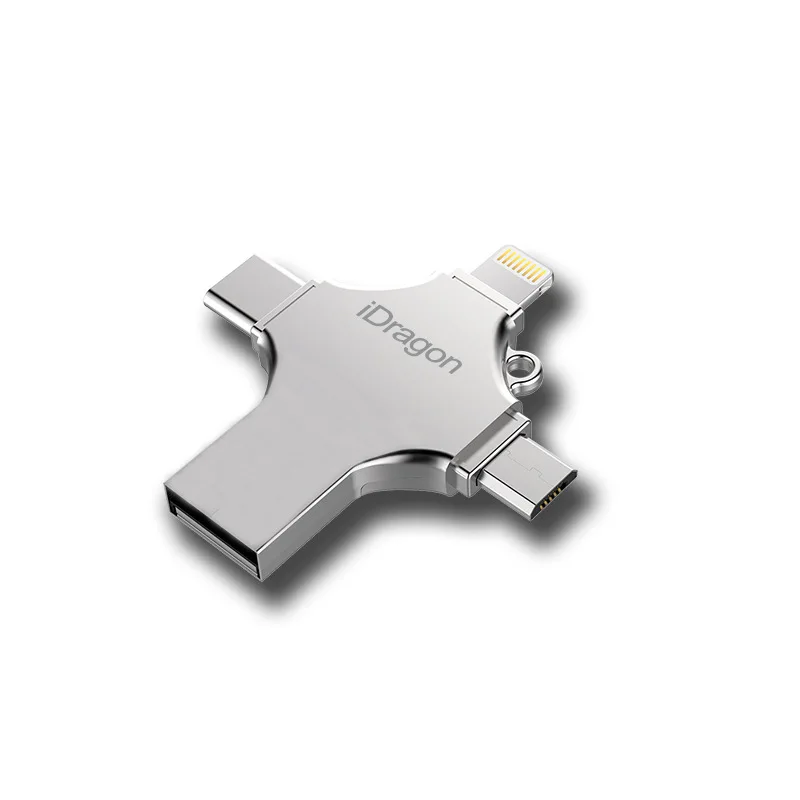 LL trader 5 шт./лот для OTG флэш накопитель iOS iPhone iPad Android type C 64 ГБ USB 4 в 1 накопитель|USB