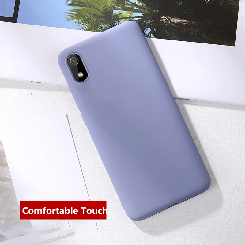 Для Xiaomi Redmi 7 NFH Оригинальный жидкий силиконовый мягкий чехол для 7A удобный