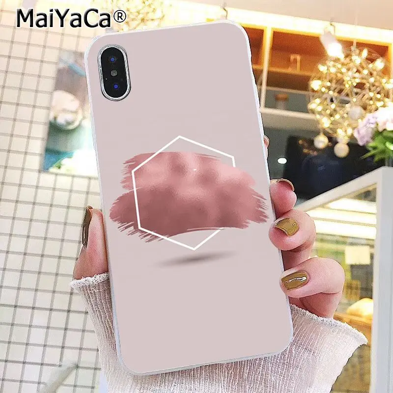 Чехол для телефона MaiYaCa с золотыми розовыми блестками для iphone 11 Pro 11Pro Max 8 7 6 6S Plus 5 5S SE XR X XS MAX