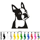 Милый Бостонский терьер собака стайлинга автомобилей личность мультфильм наклейка на машину стены для дома, для окон и стекла двери