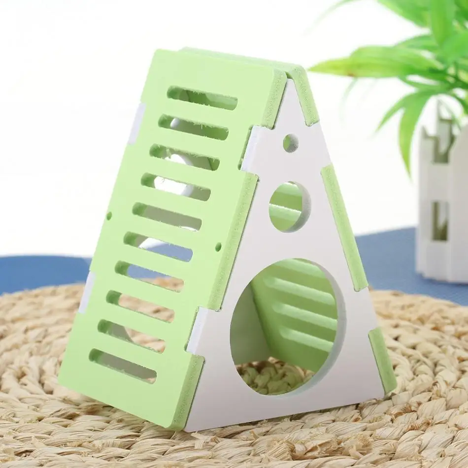 DIY деревянный дом для хомяк, домашнее животное игрушка водонепроницаемый хомяк дом с установкой набор аксессуаров