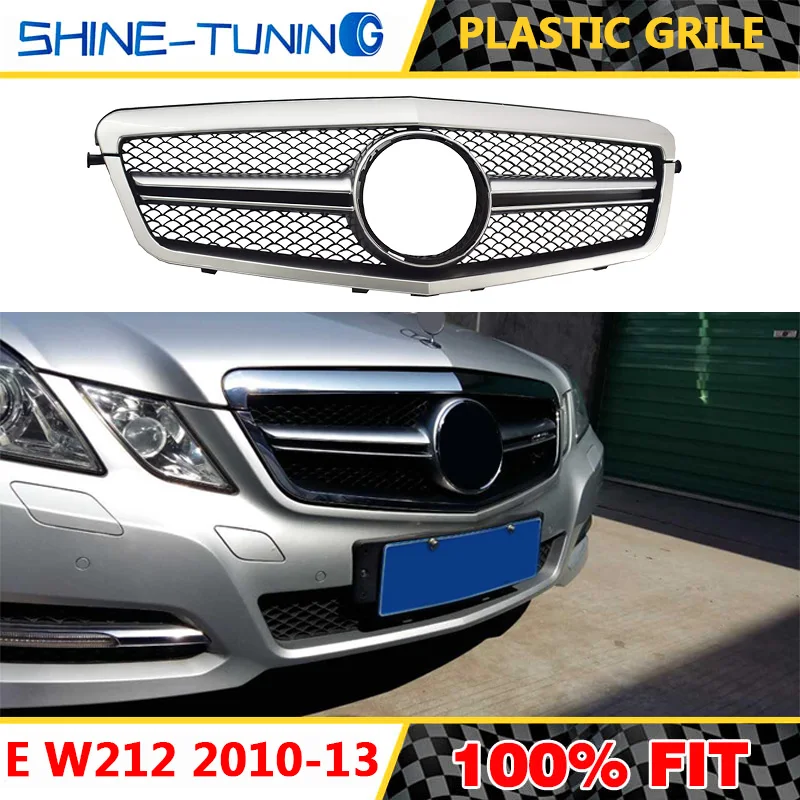 Решетка переднего бампера подходит для E class W212 E200 E300L AMG решетка 2010-13 гриль с эмблемой