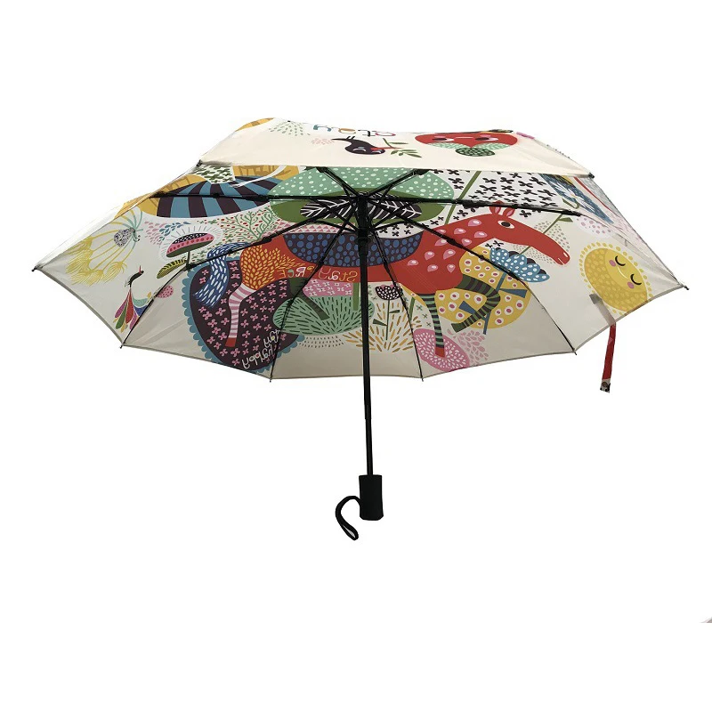 Parapluie, женский Автоматический Зонт от дождя для мужчин, мультяшный зонтик, модный детский складной зонтик, дождевик, абстрактное искусство