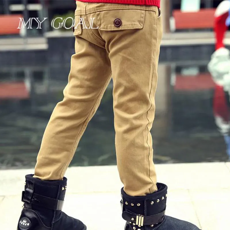 Бархат мальчик ребенок случайные штаны осень и зима брюки детская одежда