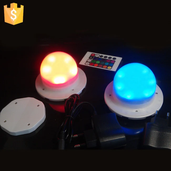 

102mm Induction Charge Led Light Source Decoration Lamp Base Luminous Furniture Light Base/battery Powered Led Light 20pcs/lot