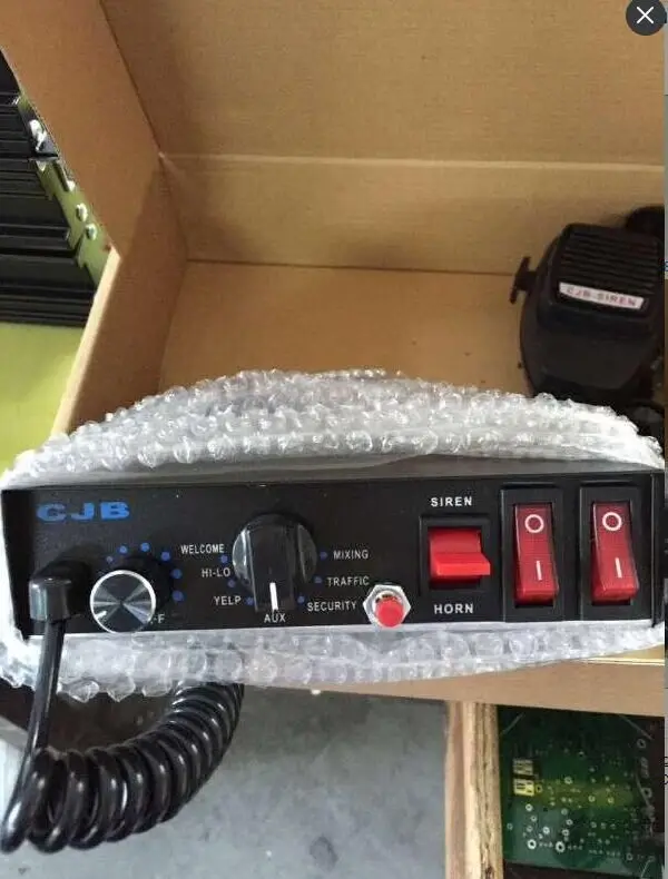SK DC12V полная мощность 100 Вт Предупреждение льная сигнализация полицейская пожарная машина скорой помощи PA сирена с микрофонной системой