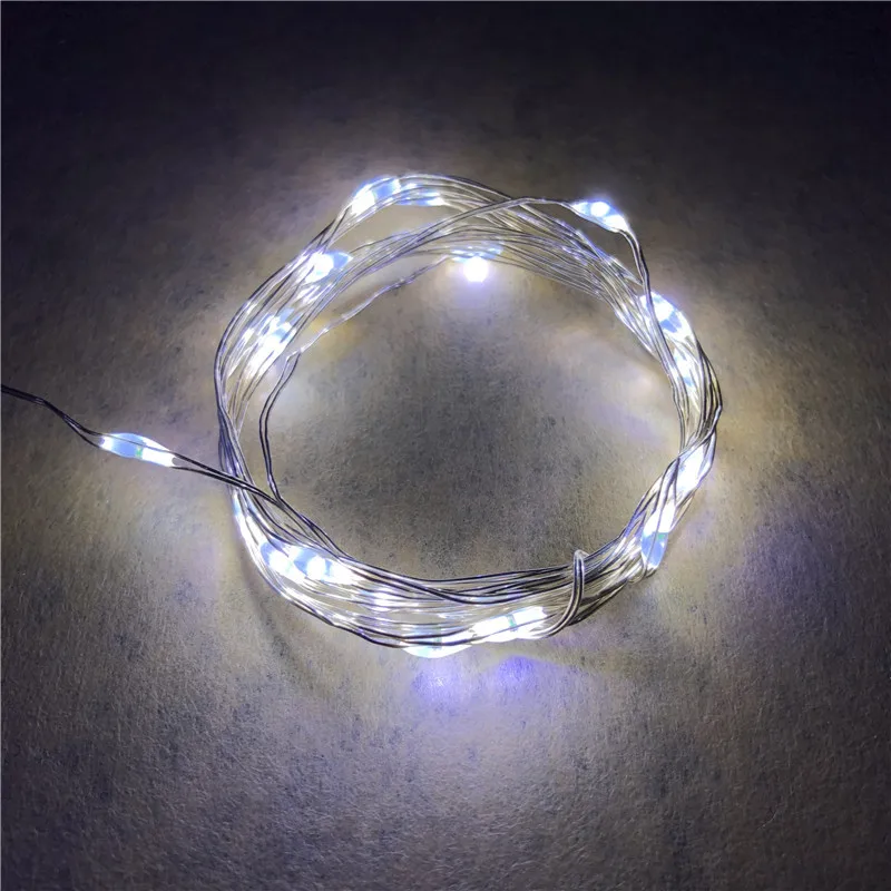 2M 20LEDs Mini LED Holiday String Lights Micro Waterproof Lamp Indoor Wedding Light for Home Decoration Christmas Glass Craft | Лампы и