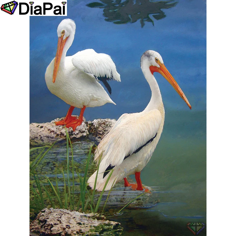 

DIAPAI 5D DIY Diamond Painting 100% Full Square/Round Drill "Animal bird" Diamond Embroidery Cross Stitch 3D Decor A21869