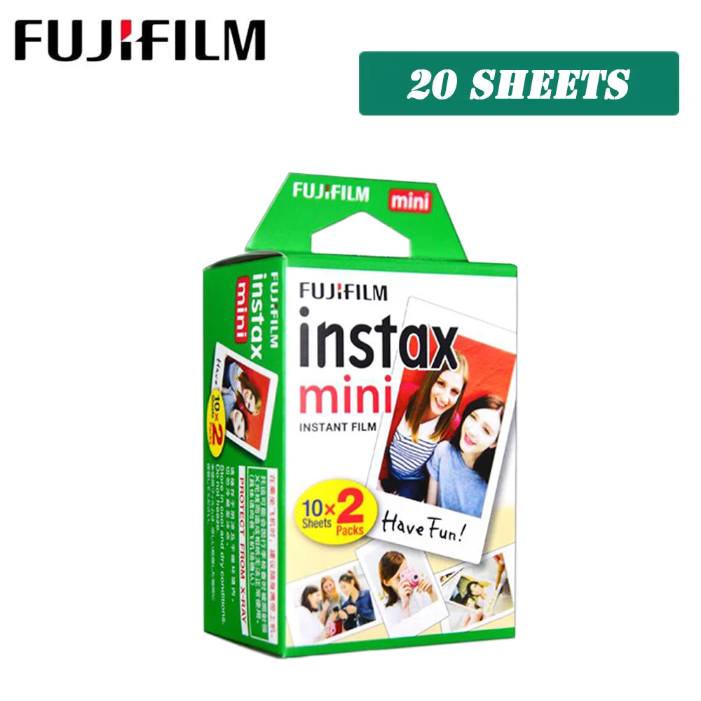 20SHEETS Белая пленка Fujifilm Instax Mini 9 3 дюйма 10 20 30 40 50 60 100 листов для камеры моментальной печати Polaroid FUJI Mini 9 8 7s 70 90 - Цвет: 20SHEETS