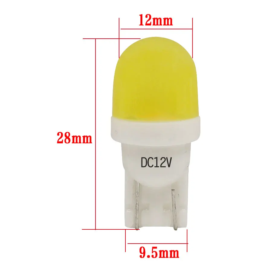 Автомобильные светодиодные лампы T10 W5W керамические белые красные зеленые желтые