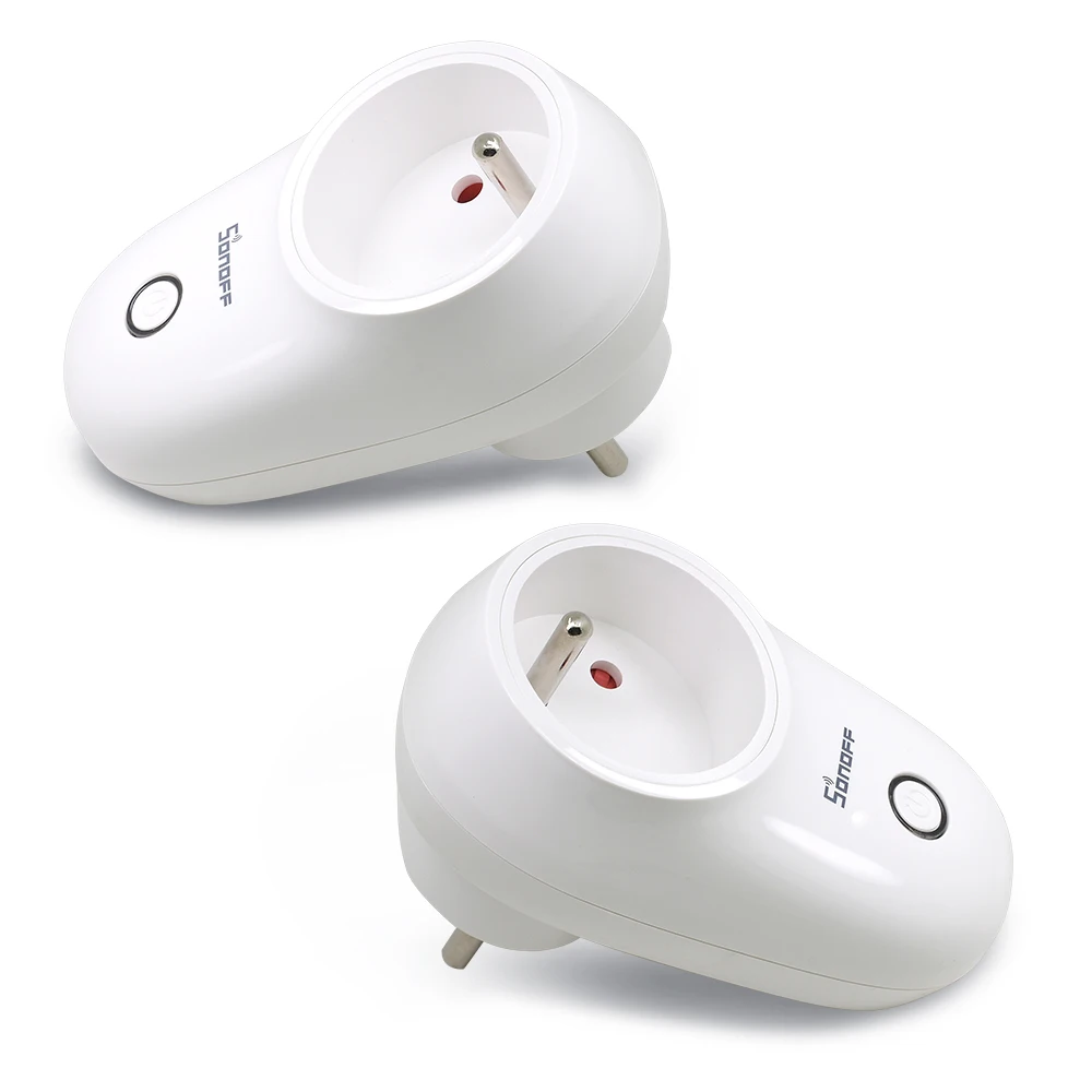 SONOFF S26 US/UK/CN/AU/EU wifi умная розетка, светильник, таймер, 220 В, беспроводной пульт дистанционного управления Alexa Google Home