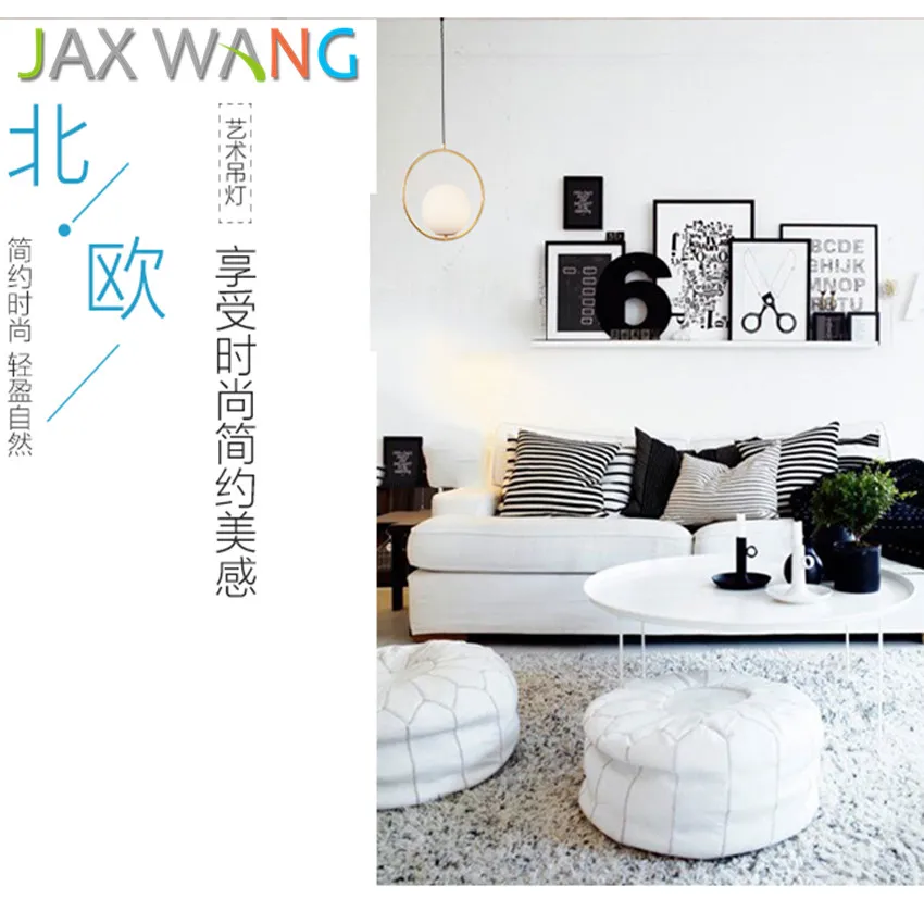 Nordic Clothing Store Chandelier Modern Minimalist Personality Bedside Lamp Bedroom Art Round Glass Dining Room Table Hotel | Освещение