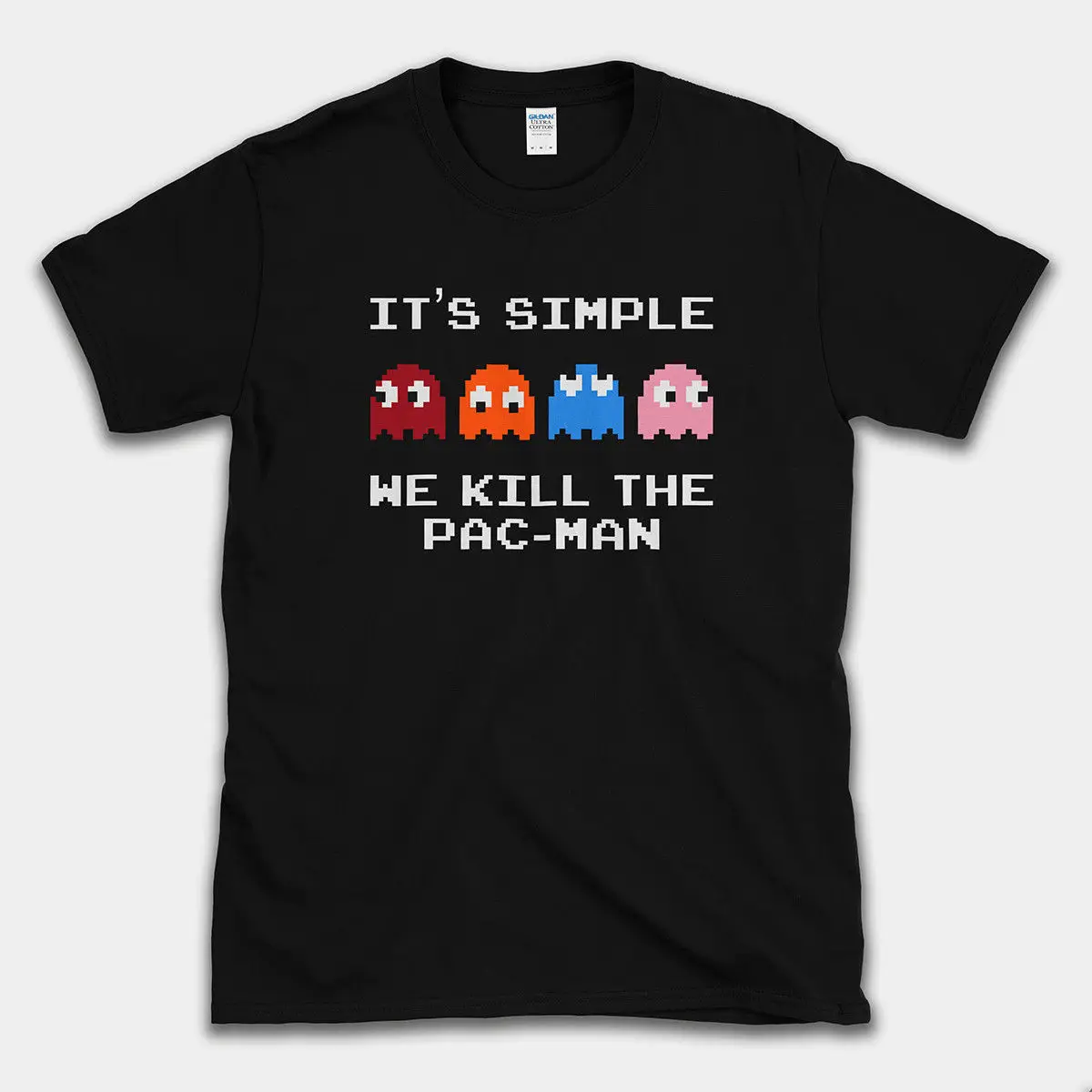 Винтажная футболка с привидениями KILL PACMAN крутая в стиле ретро 70s 80 s новые