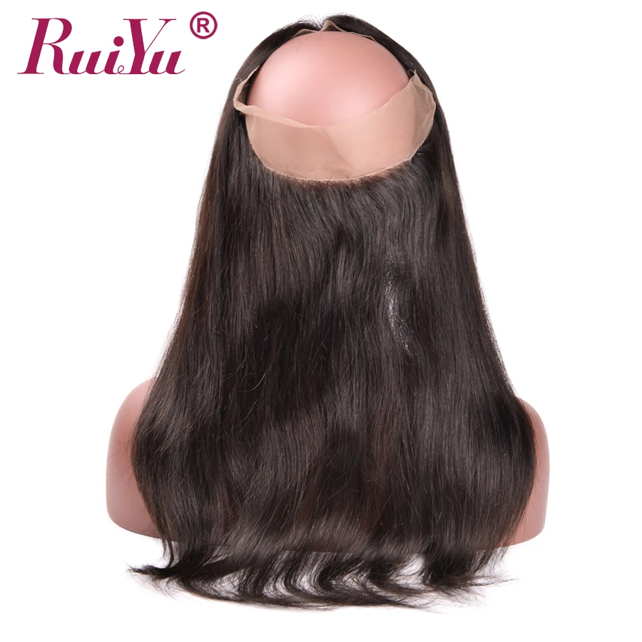 360 Кружева Фронтальные с пучками бразильские прямые волосы человеческие 2 пучка