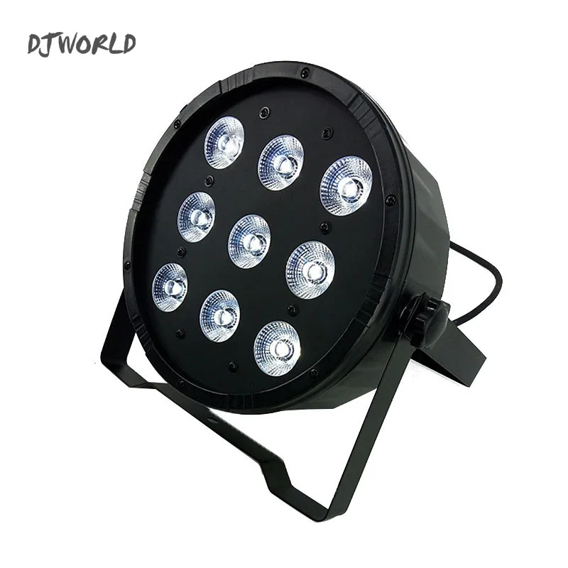 Светодиодный движущаяся головка 9x12 Вт RGBW 4в1 цветное освещение DMX512 для атмосферы диско-DJ музыка вечерние Клубные напольные панели эффект затемнения - Цвет: LED Flat Par 9x12W