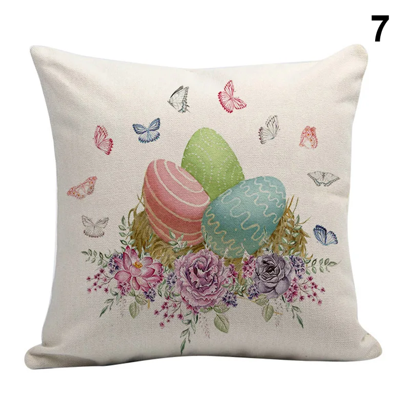 Новый горячий Пасхальный льняной кролик яйцо узор счастливый пасхальный