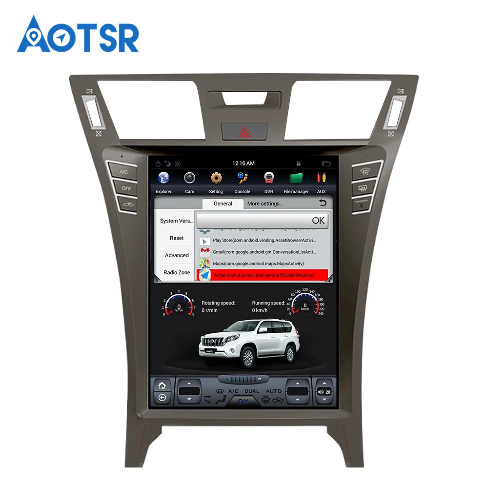 Автомобильный GPS навигатор в стиле Tesla на Android 8 1 с 4 граммами без DVD плеера для Lexus