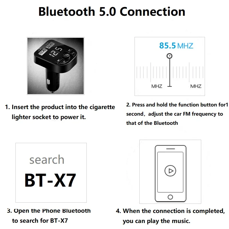FM Transmitter Bluetooth Car Kit MP3 Player LED Dual USB 4.1A Car Charger For Lexus RX300 IS250 GS300 RX RX330 RX350 LX470 GX470