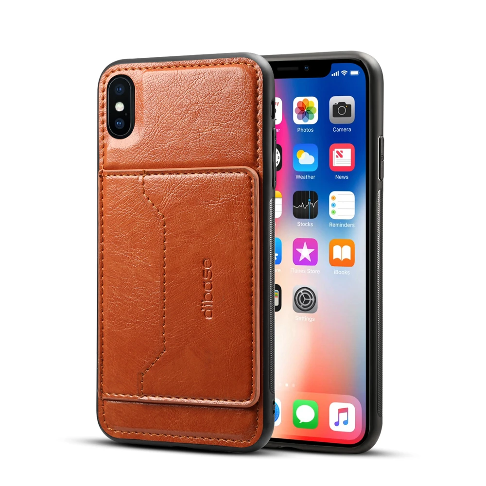 Чехол для iPhone 8 Plus Роскошный кожаный чехол для iPhone XS Max чехол держатель для карт Стенд чехол для телефона для iPhone 6 7 8 Plus XS XR Caque
