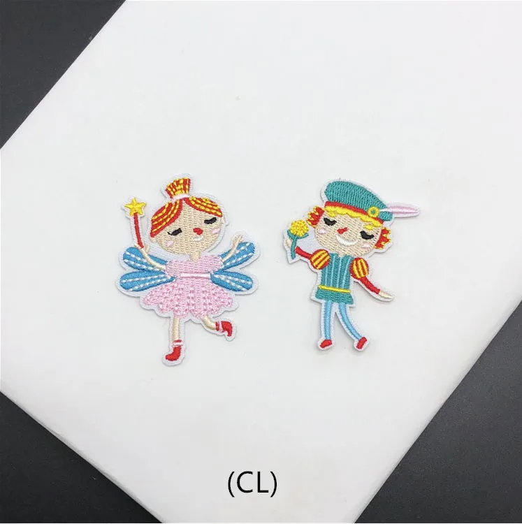 Новое поступление 20 шт. Мультяшные нашивки с вышивкой для девочек и мальчиков