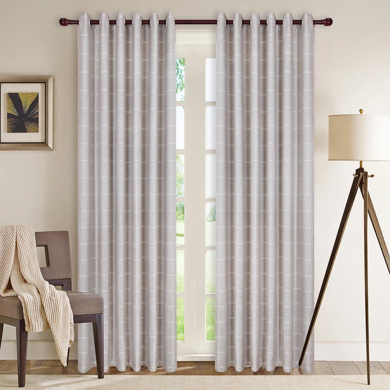 FGHGF современный клетчатые хлопковые льняные шторы для Спальня и гостинная окна