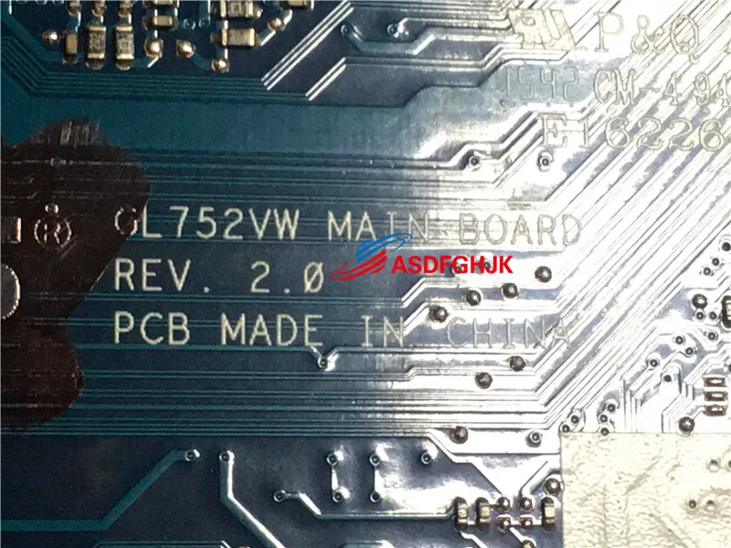 Основная плата для ASUS ROG GL752VM Материнская плата ноутбука i7-6700HQ Процессор GTX960M TESED OK