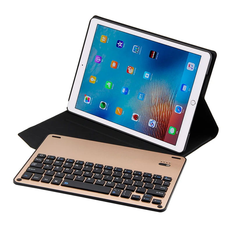 Чехол для iPad Pro 10,5 клавиатура ультра тонкий Съемный беспроводной Bluetooth клавиатура алюминиевый чехол+ подарок