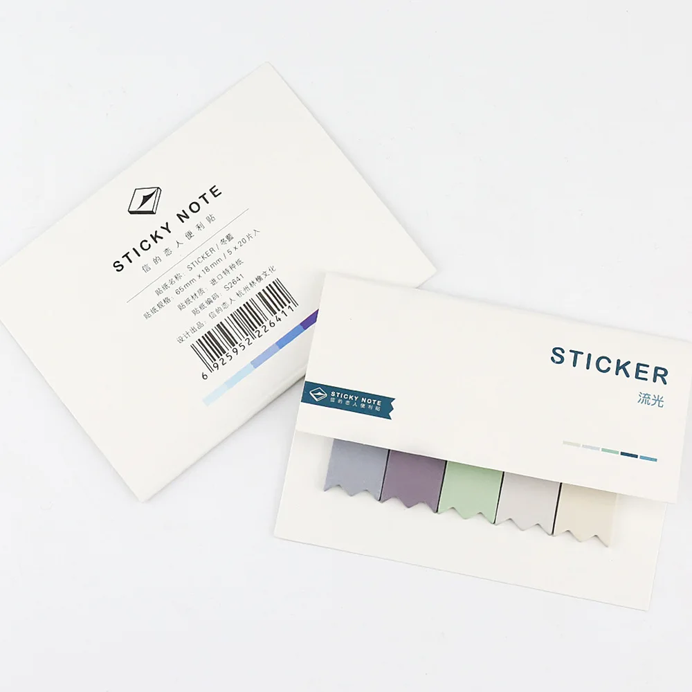 8 шт Радуга Цвет стикеры четыре сезона Memo Pad бумаги для заметок на клейкой основе