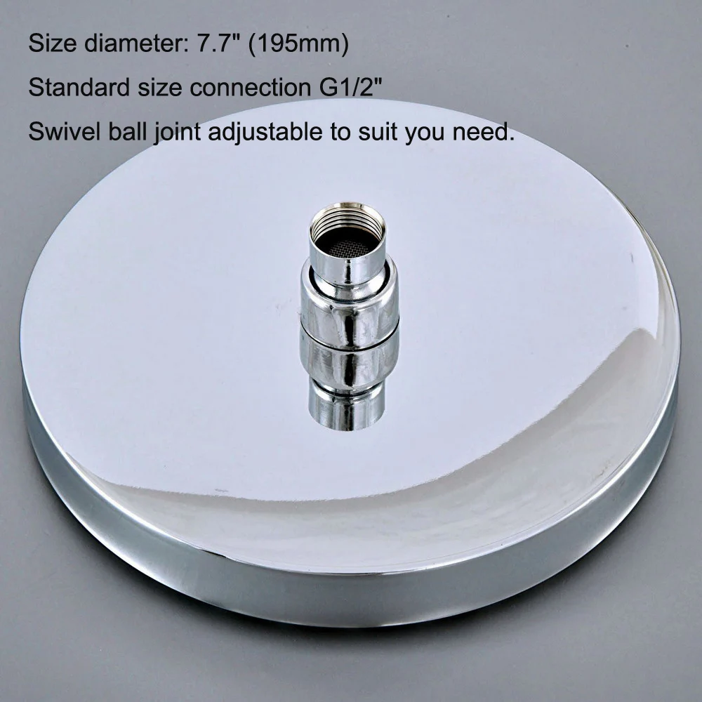 Насадка для душа полированная хромированная 7 дюйма msh232 | Обустройство дома