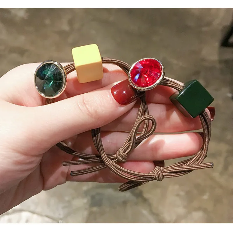 Элегантные эластичные повязки для волос MuHan резиновые головные уборы с