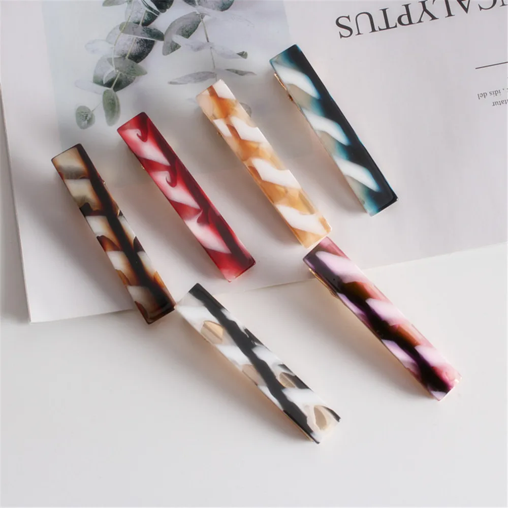 Заколка для волос уксусной кислоты Женская модный шикарный зажим геометрической