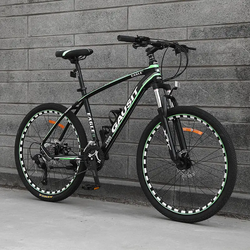 black green Алюминий сплав рама 26 дюймов колеса 24/27/30 Скорость гидравлические дисковые тормоза горный велосипед спортивный для езды на открытом воздухе велосипед MTB велосипеда - Цвет: black green