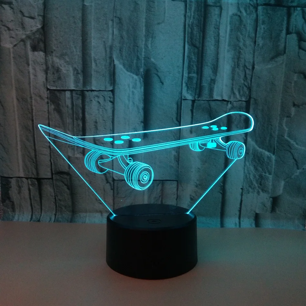 2019 Scooter 3D Nightlight 7 color Touch Remote Luzde LED Desk Lamp USB Gift for Boyfriend Decoracao casa Lampka | Лампы и освещение