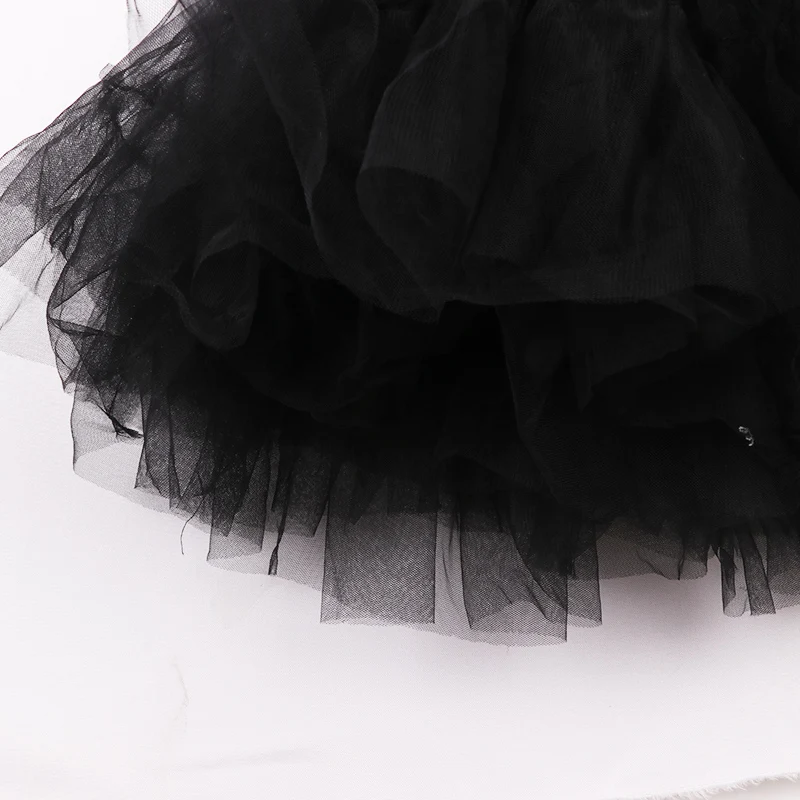 Новинка 2018 комплект одежды для девочек рубашка в полоску с черной юбкой-пачкой