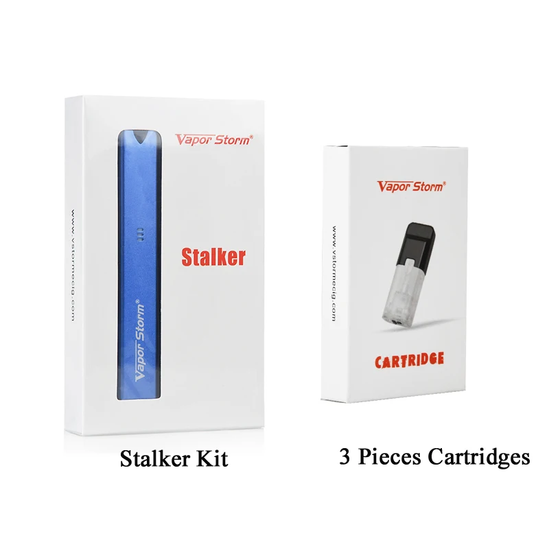 Электронная сигарета Vapor Storm Stalker набор картриджей для вейпа 1 8 мл с аккумулятором