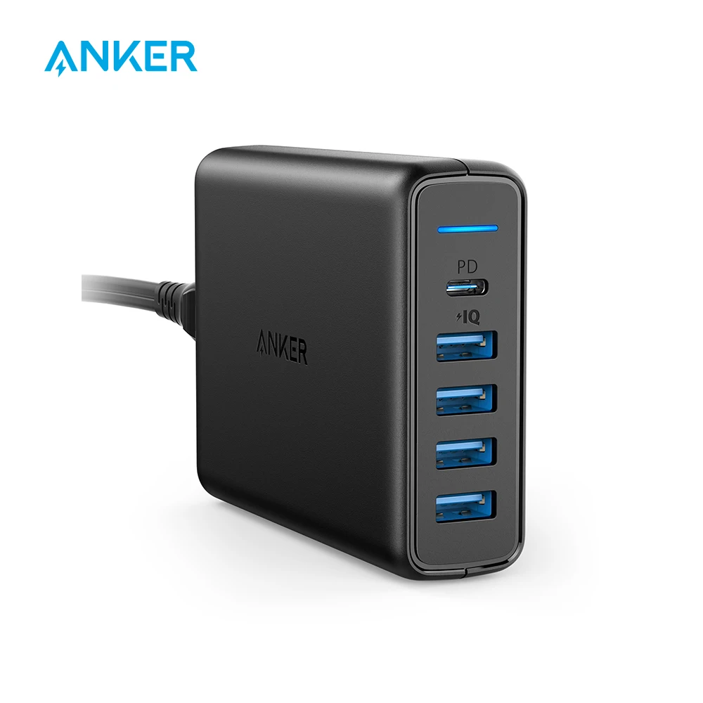 Зарядное устройство Anker A2056 5 портов цвет: белый/ черный|Зарядные устройства для