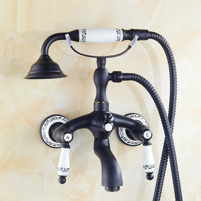 Настенный смеситель для душа в ванную комнату насадка масляный резиновый